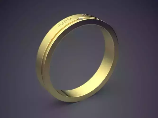 Engraved Ring CAD-6951