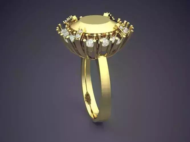 Ring With Diamonds CAD-6947