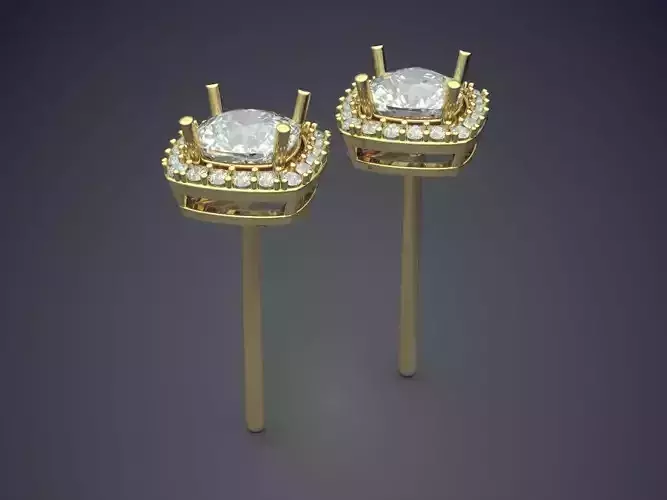 Earrings With Diamonds CAD-6943