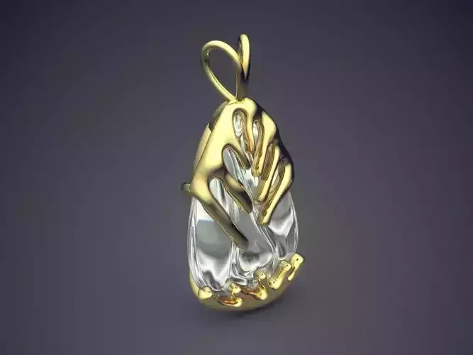 Pendant With Diamond CAD-6939 3D print model