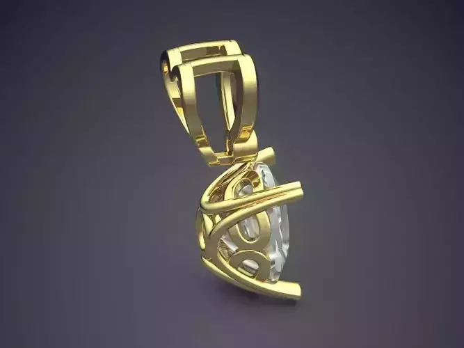 Pendant With Diamond CAD-6935