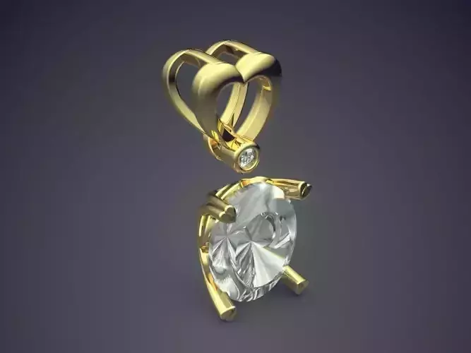 Pendant With Diamond CAD-6935
