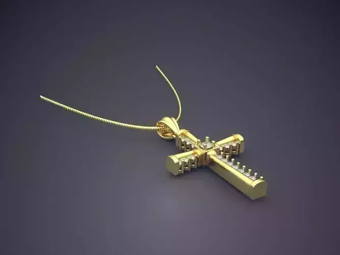 Cross Pendant With Chain CAD-6925