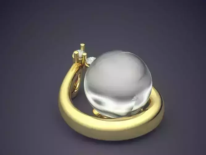 Pendant With Pearl CAD-6918