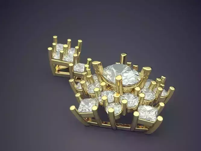 Pendant With Diamonds CAD-6916