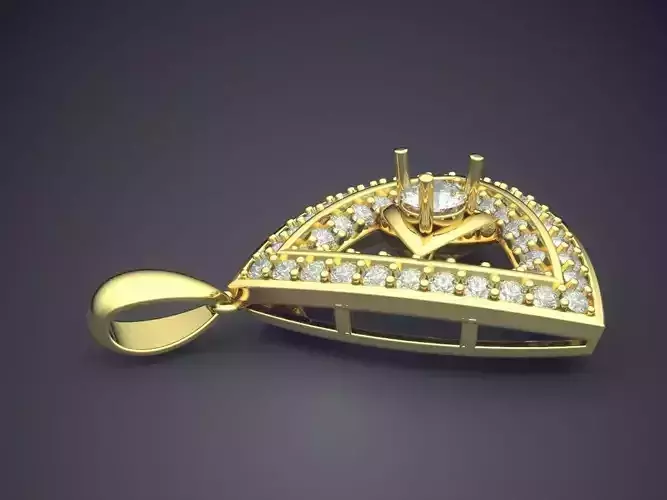 Pendant With Diamonds CAD-6912