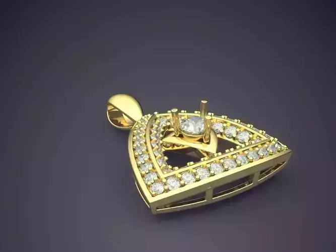 Pendant With Diamonds CAD-6912