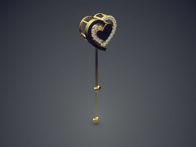 Heart Shape Pendant CAD-6907 3D print model