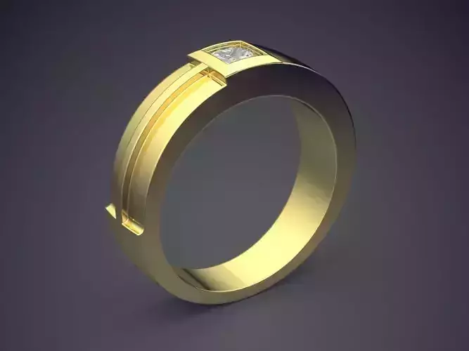 Ring With Diamond CAD-6895