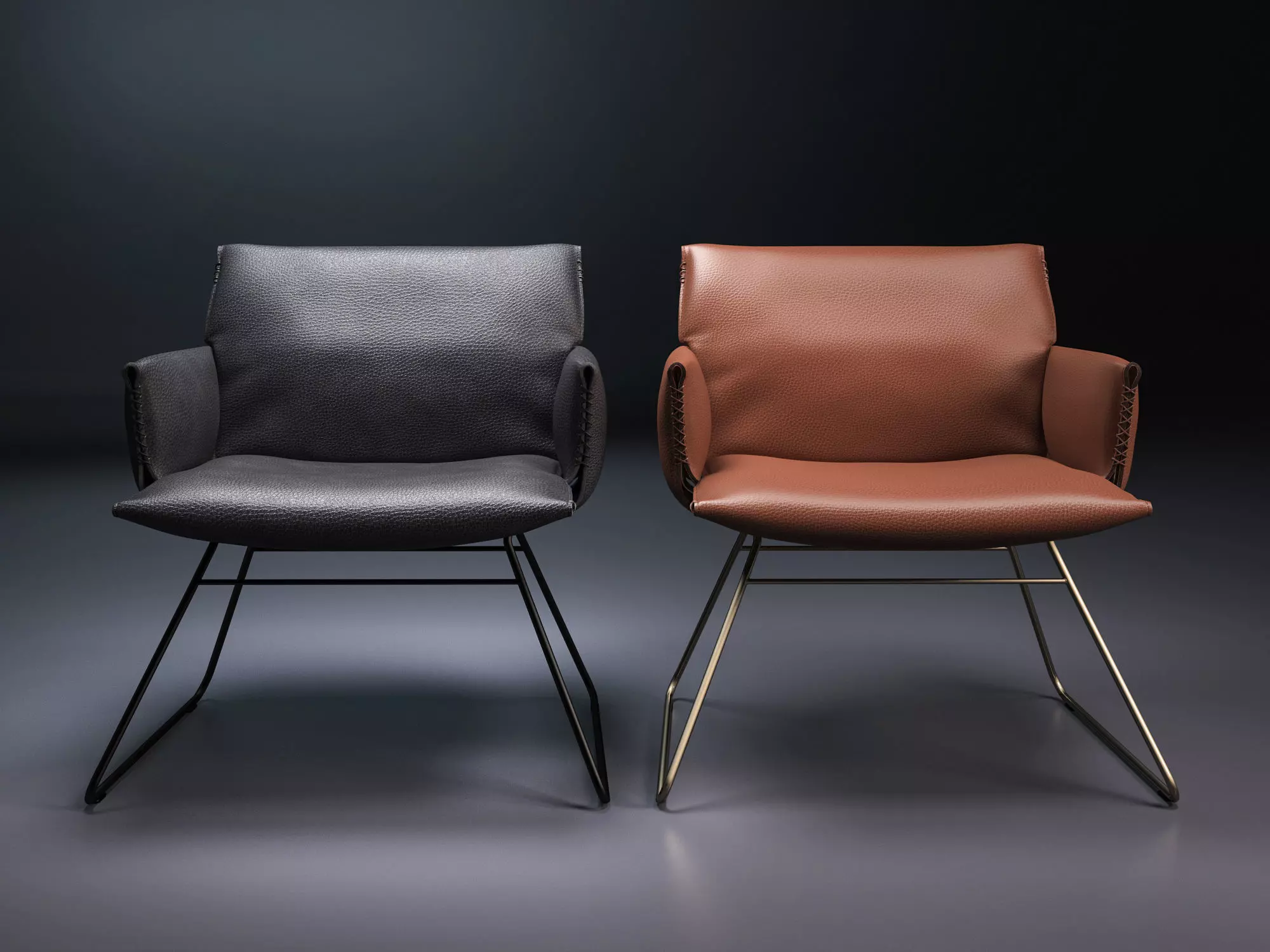 DS 515 Lounge Chair with Armrests 3D model_4