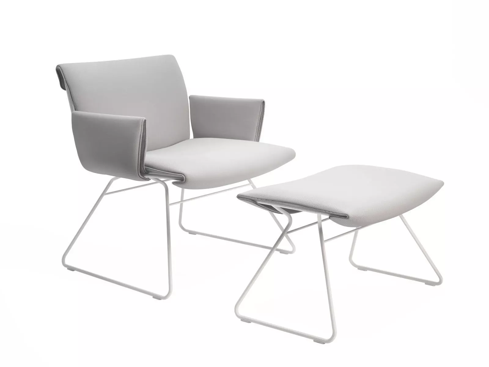 DS 515 Lounge Chair with Armrests 3D model_7