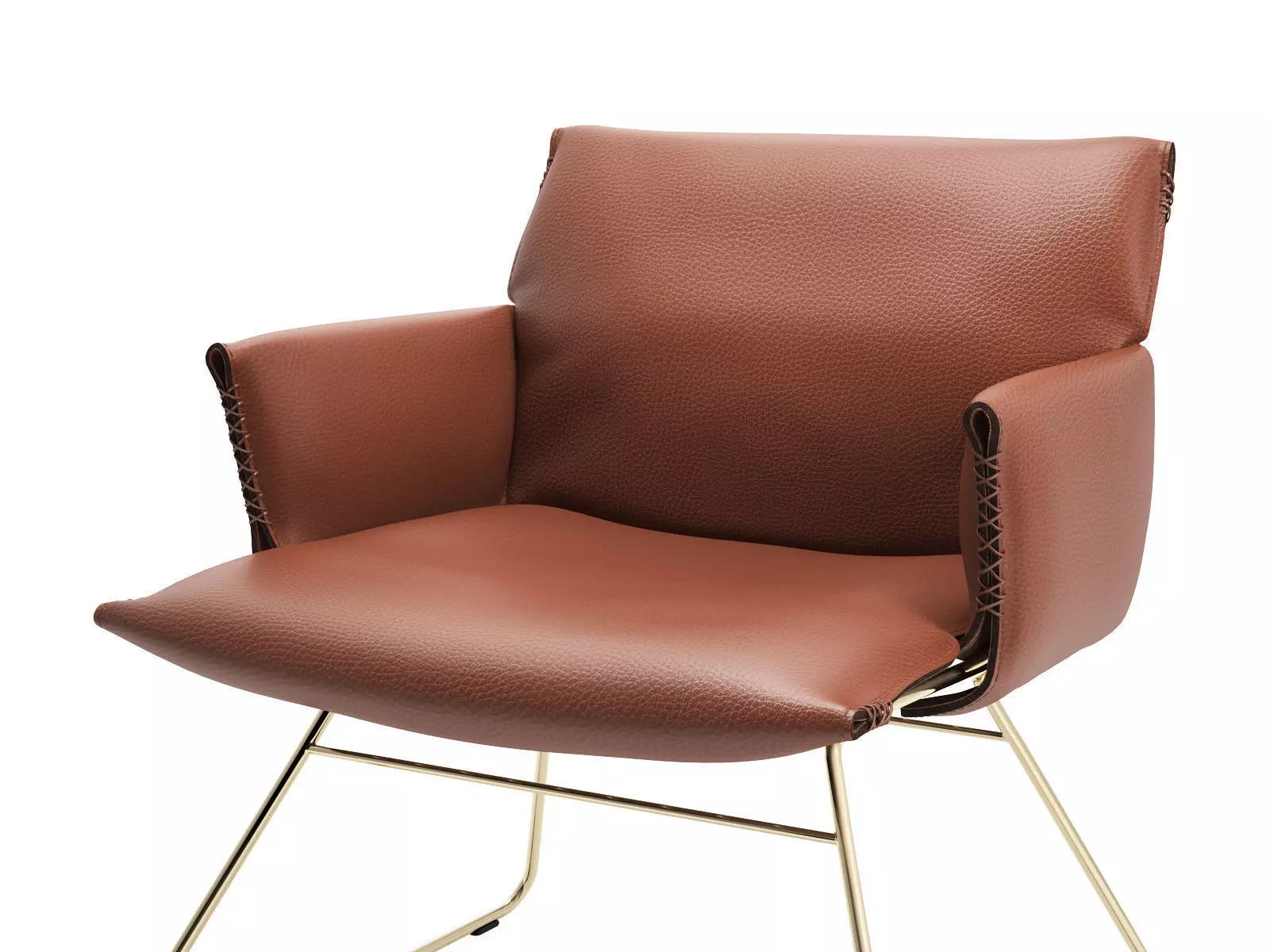 DS 515 Lounge Chair with Armrests 3D model_0