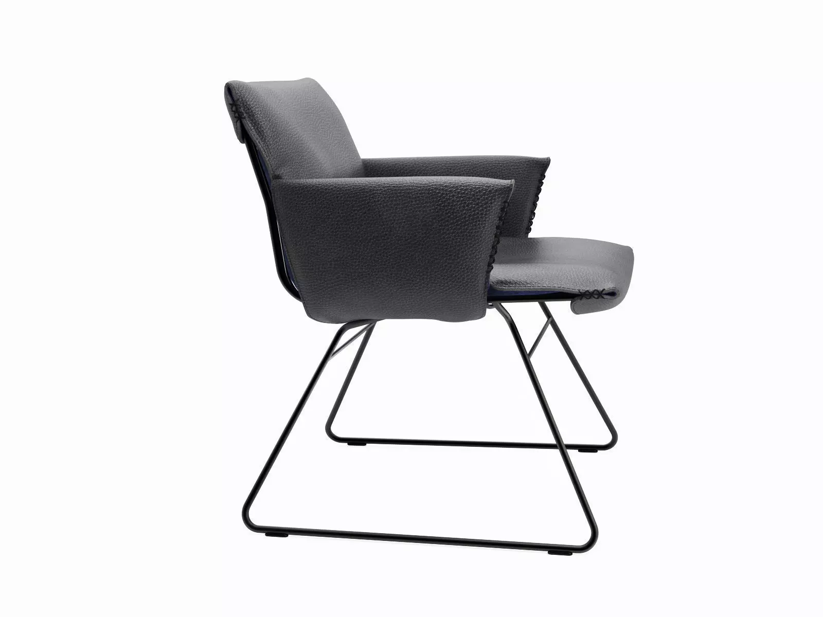 DS 515 Lounge Chair with Armrests 3D model_3