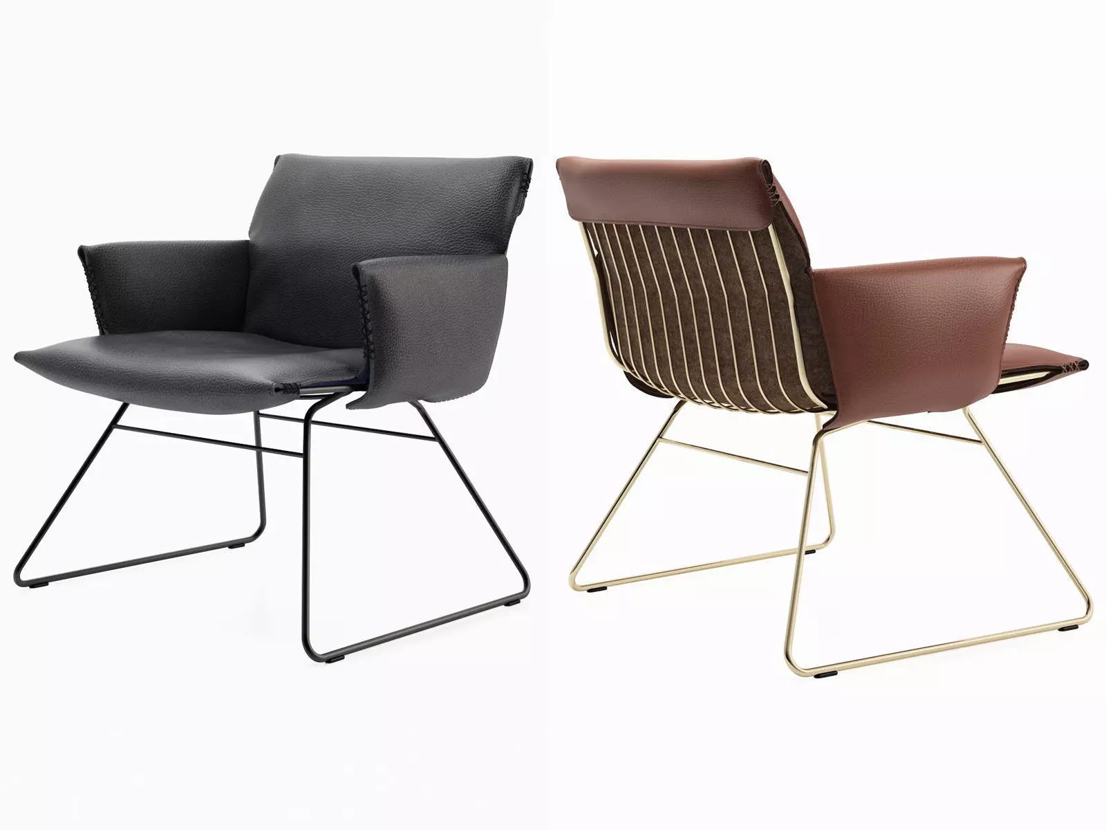 DS 515 Lounge Chair with Armrests 3D model_2