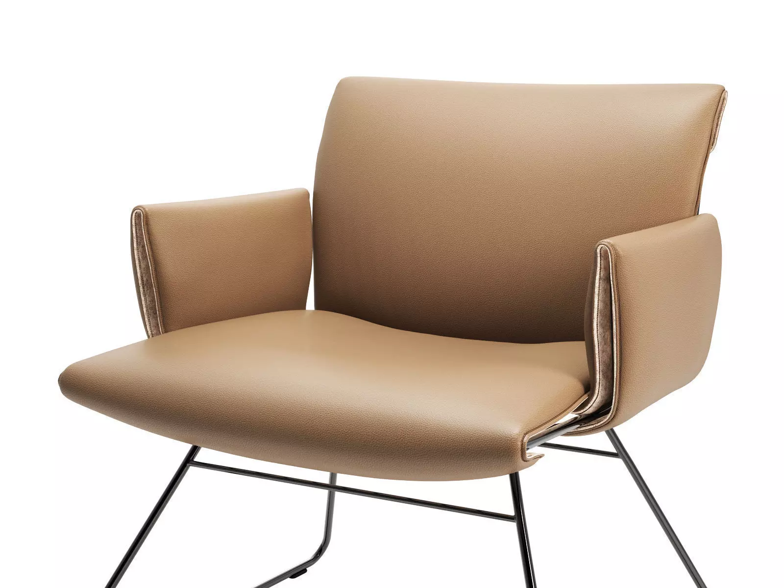 DS 515 Lounge Chair with Armrests 3D model_6