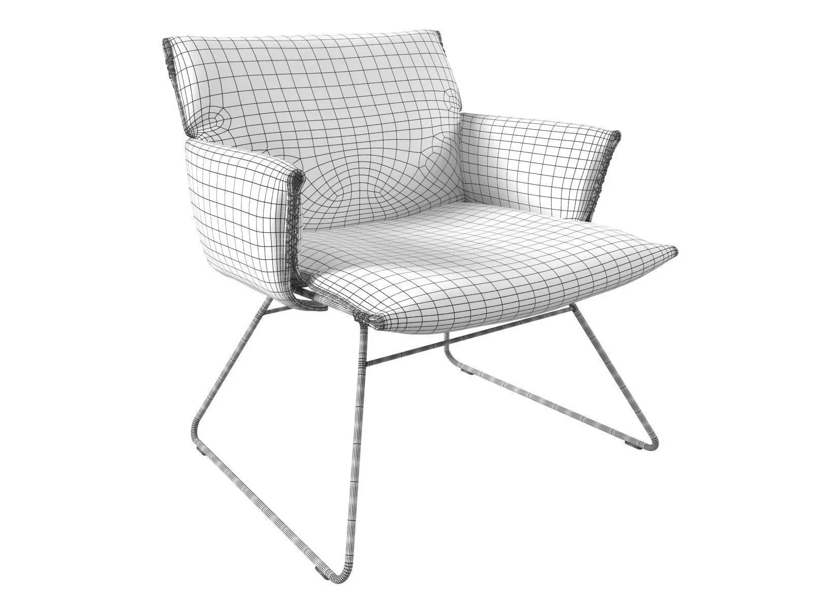 DS 515 Lounge Chair with Armrests 3D model_10