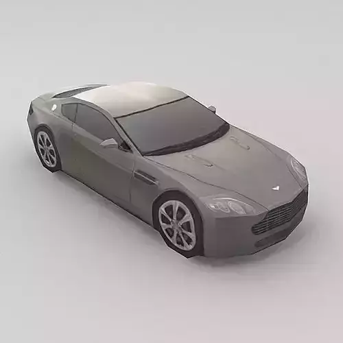 Aston Martin AMV8 Low-poly 3D model