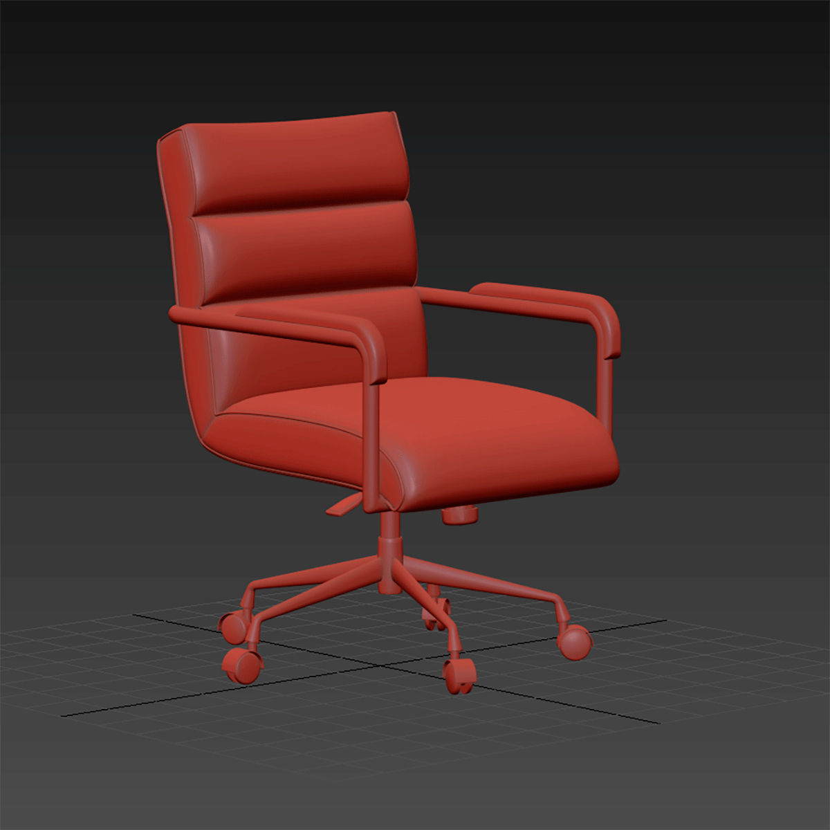 Office chair 12 3D model_4