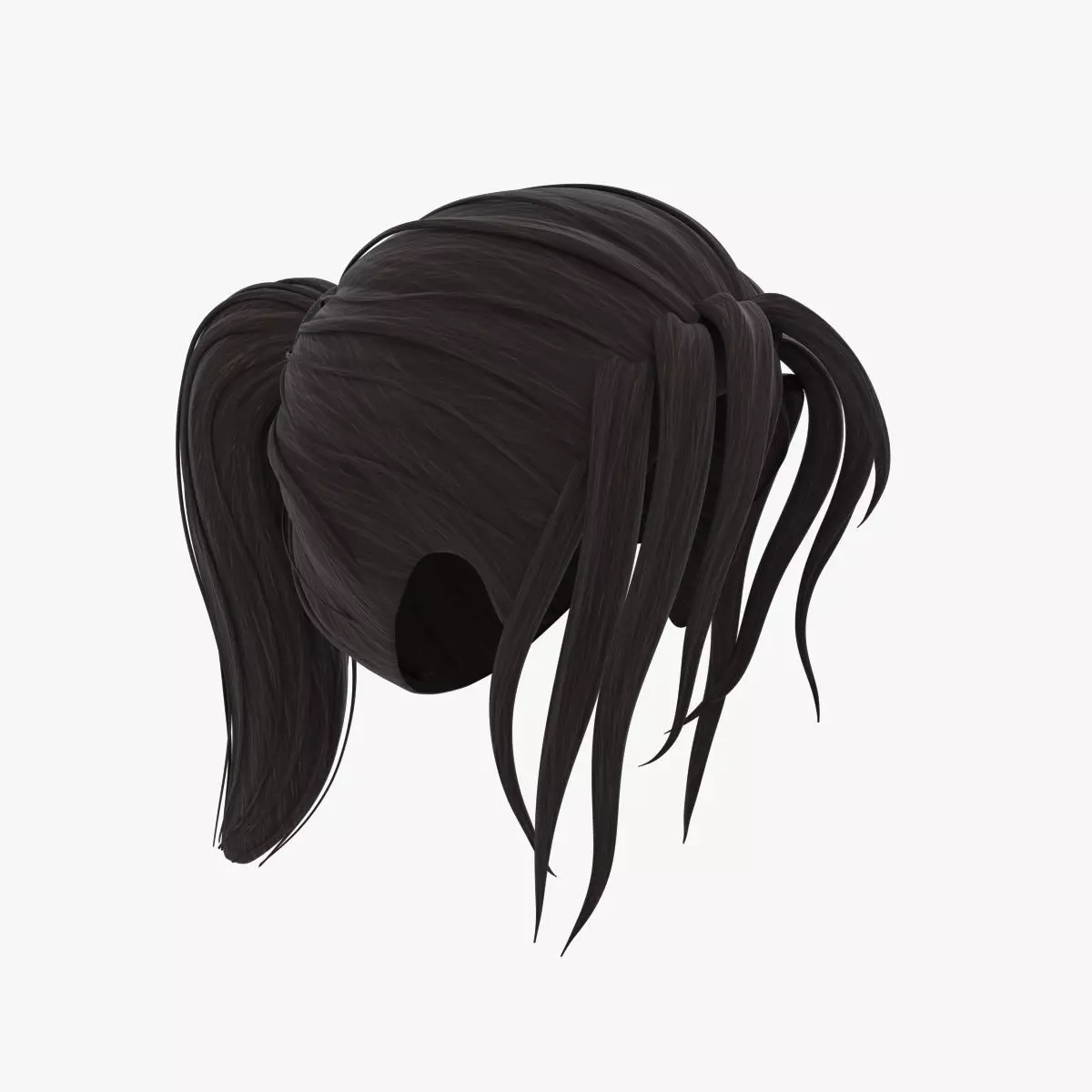 Cartoon Hair 3D model_0