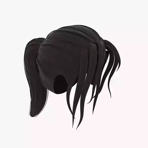 Cartoon Hair 3D model