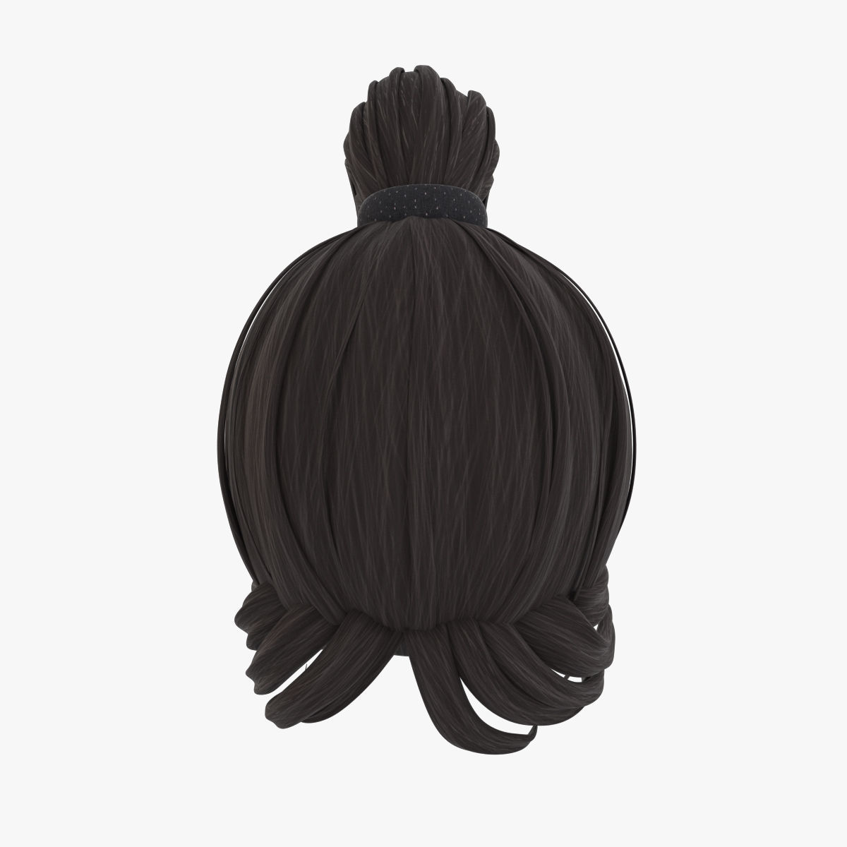 Cartoon Hair 3D model_7