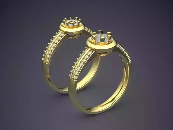 Engagement Rings With Diamonds CAD-6882