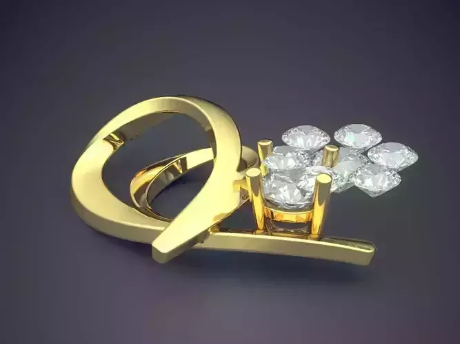 Pendant With Diamonds CAD-6877