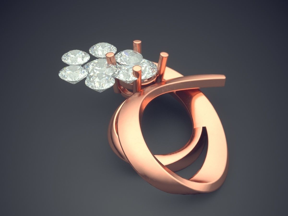Pendant With Diamonds CAD-6877 3D print model_2
