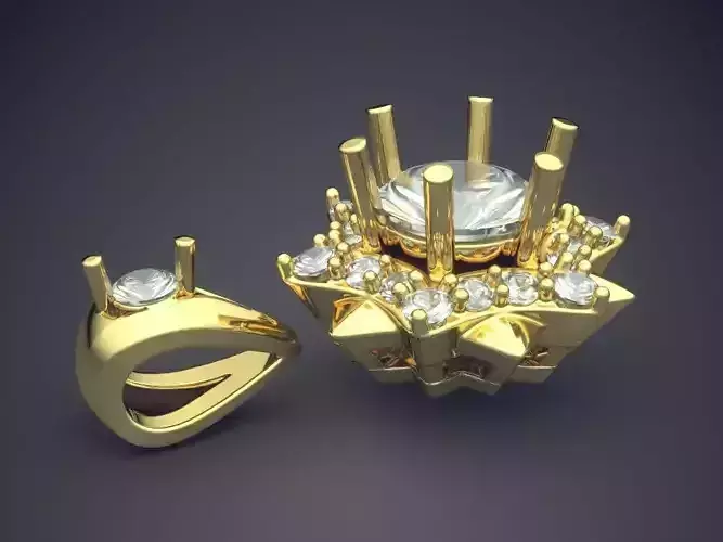 Pendant With Diamonds CAD-6872