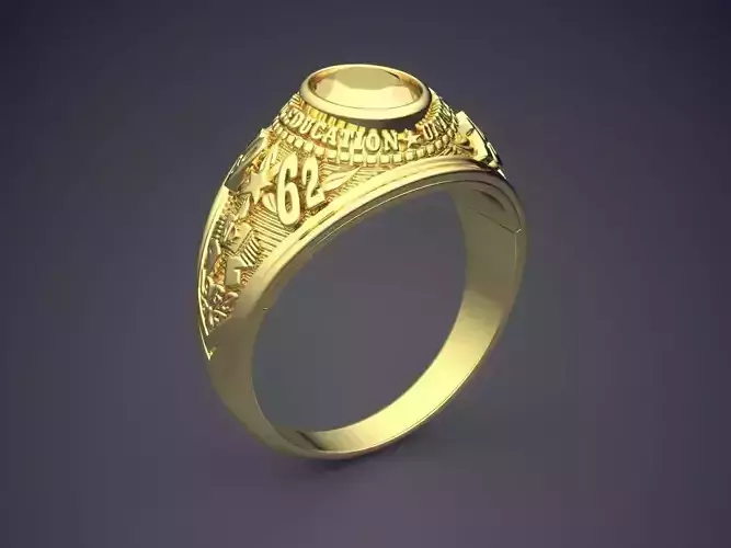 Engraved Ring CAD-6869