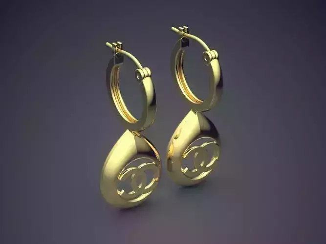 Earrings CAD-6861