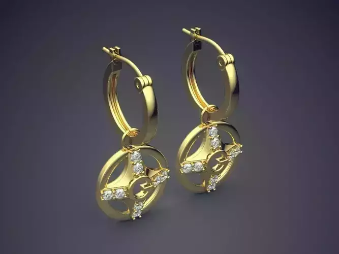 Earrings CAD-6857