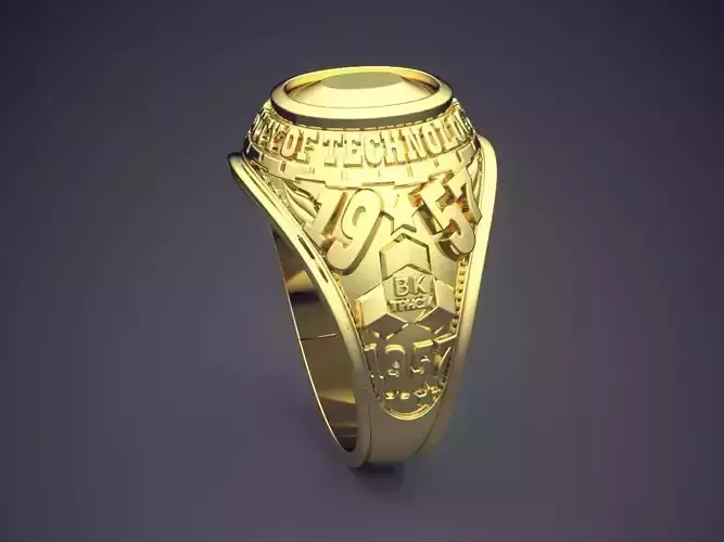 Thick Engraved Ring CAD-6853