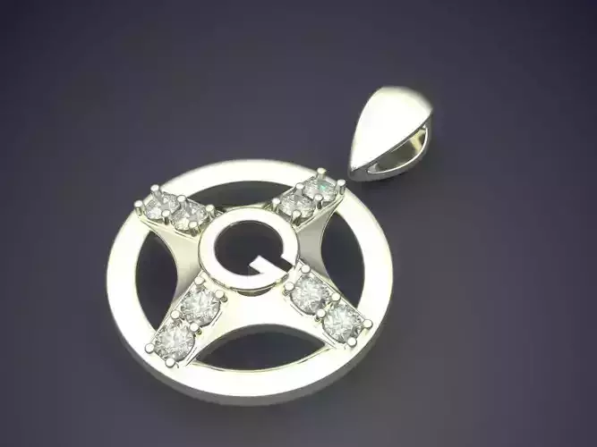 Pendant With Diamonds CAD-6852