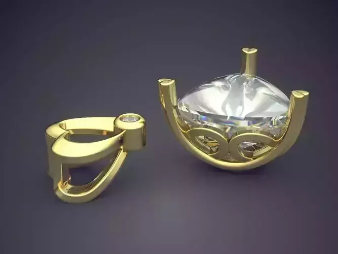 Pendant With Diamond CAD-6850