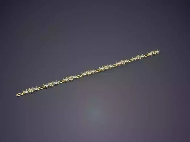 Bracelet With Diamonds CAD-6845