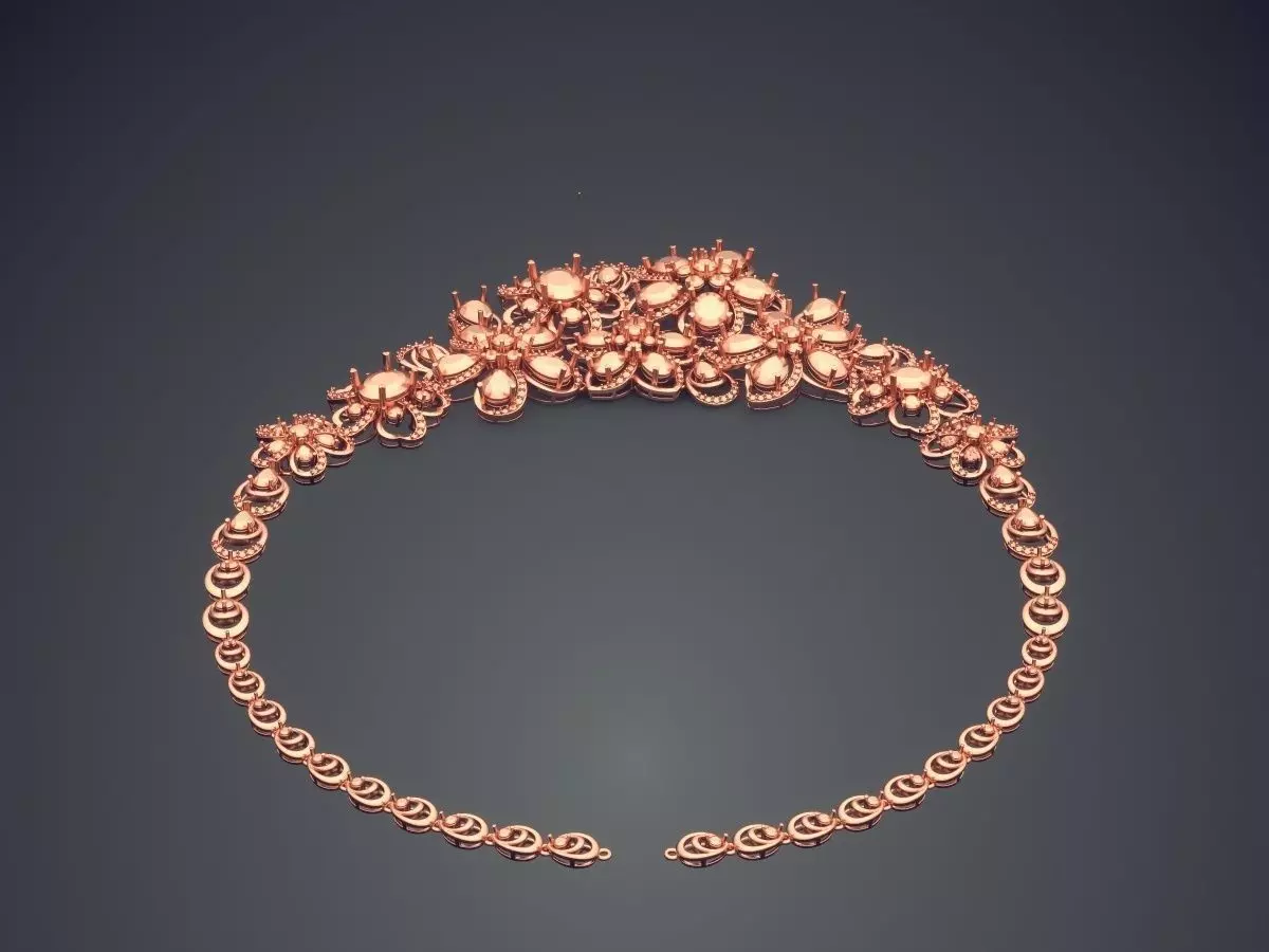 Necklace CAD-6847 3D print model_2