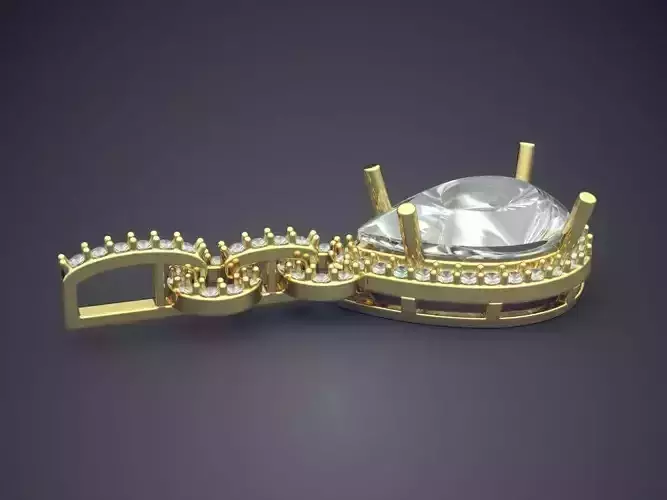 Pendant With Diamonds CAD-6839