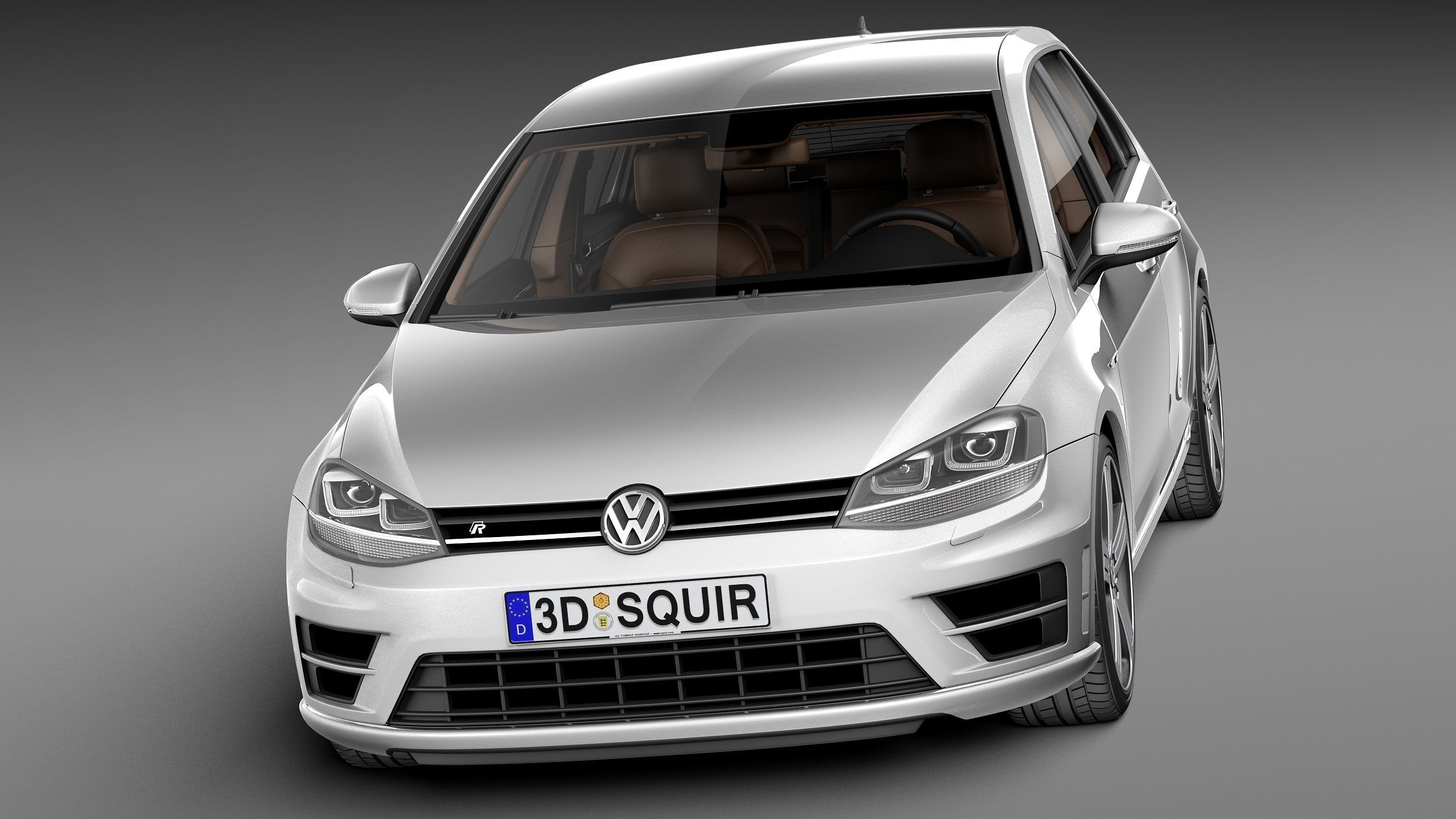 Volkswagen Golf VII R 5-door 2015 3D model_1