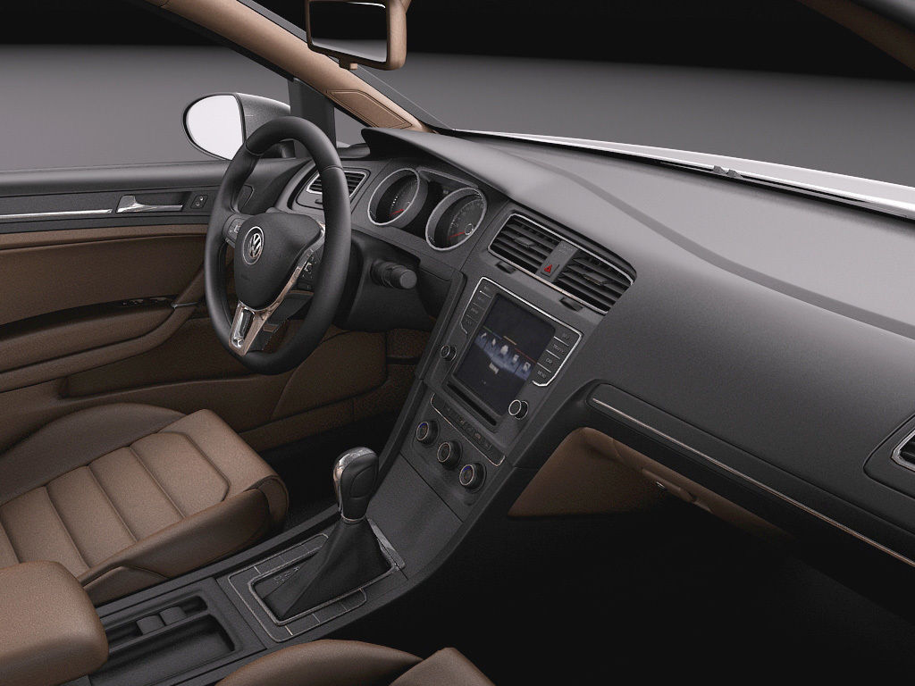 Volkswagen Golf VII R 5-door 2015 3D model_8