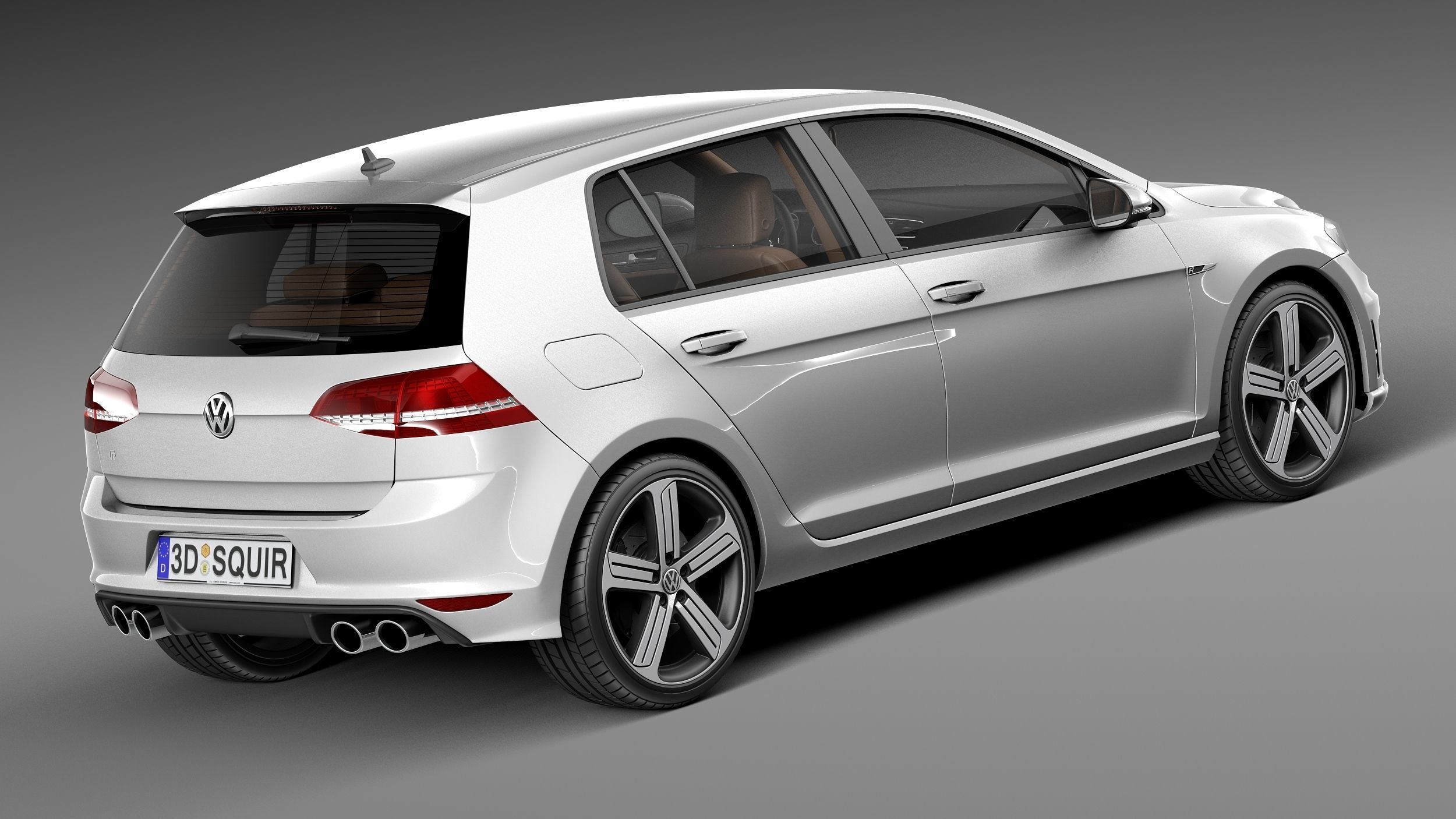 Volkswagen Golf VII R 5-door 2015 3D model_4