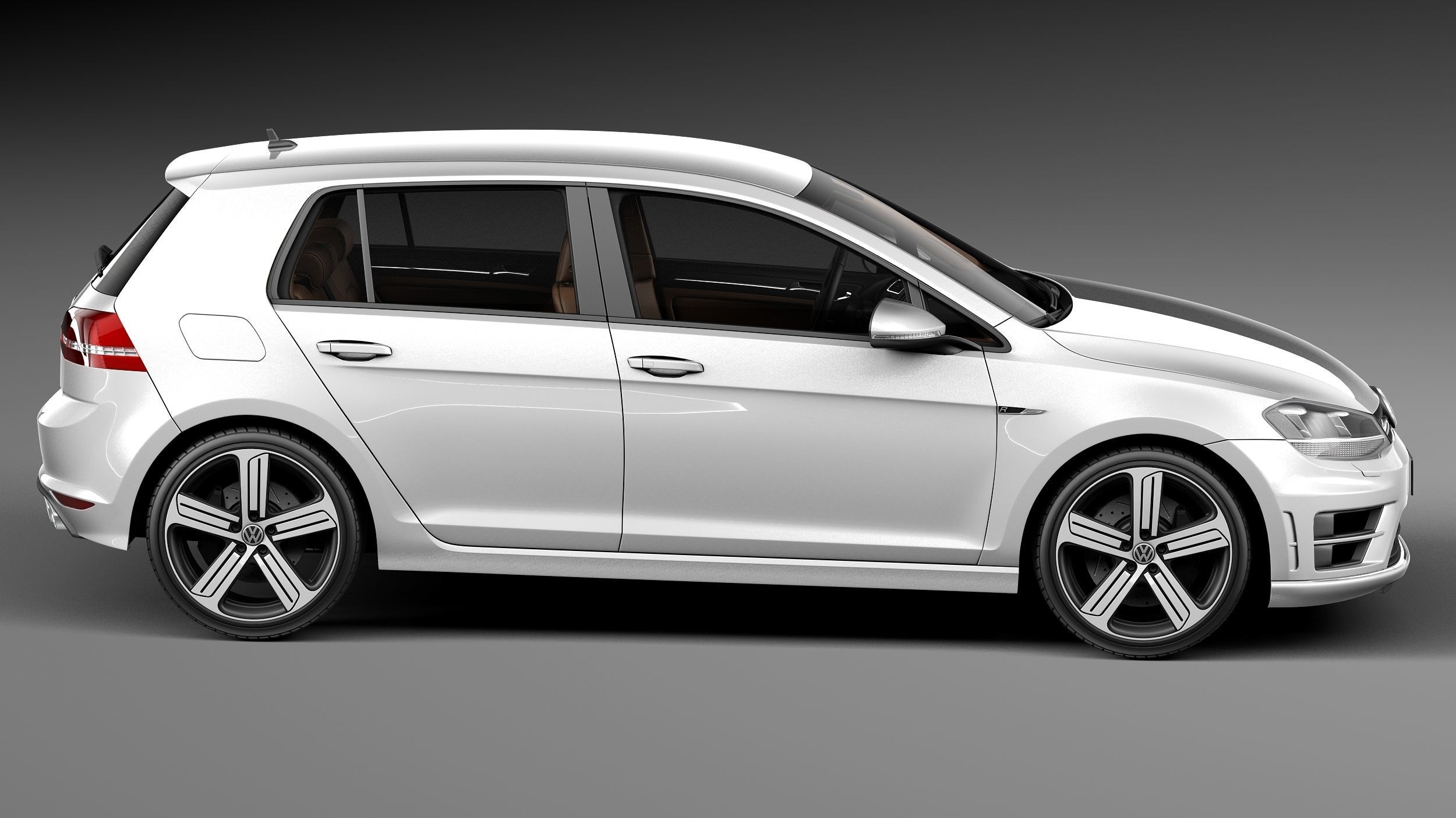 Volkswagen Golf VII R 5-door 2015 3D model_6