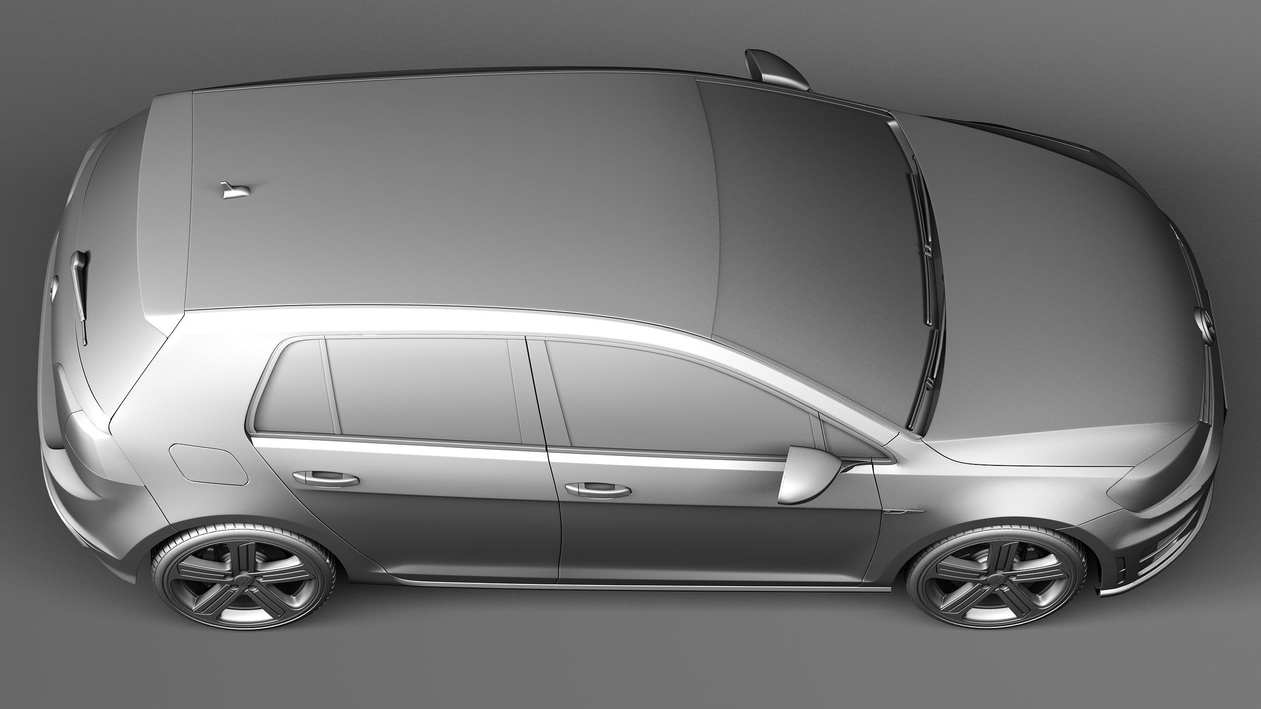 Volkswagen Golf VII R 5-door 2015 3D model_19