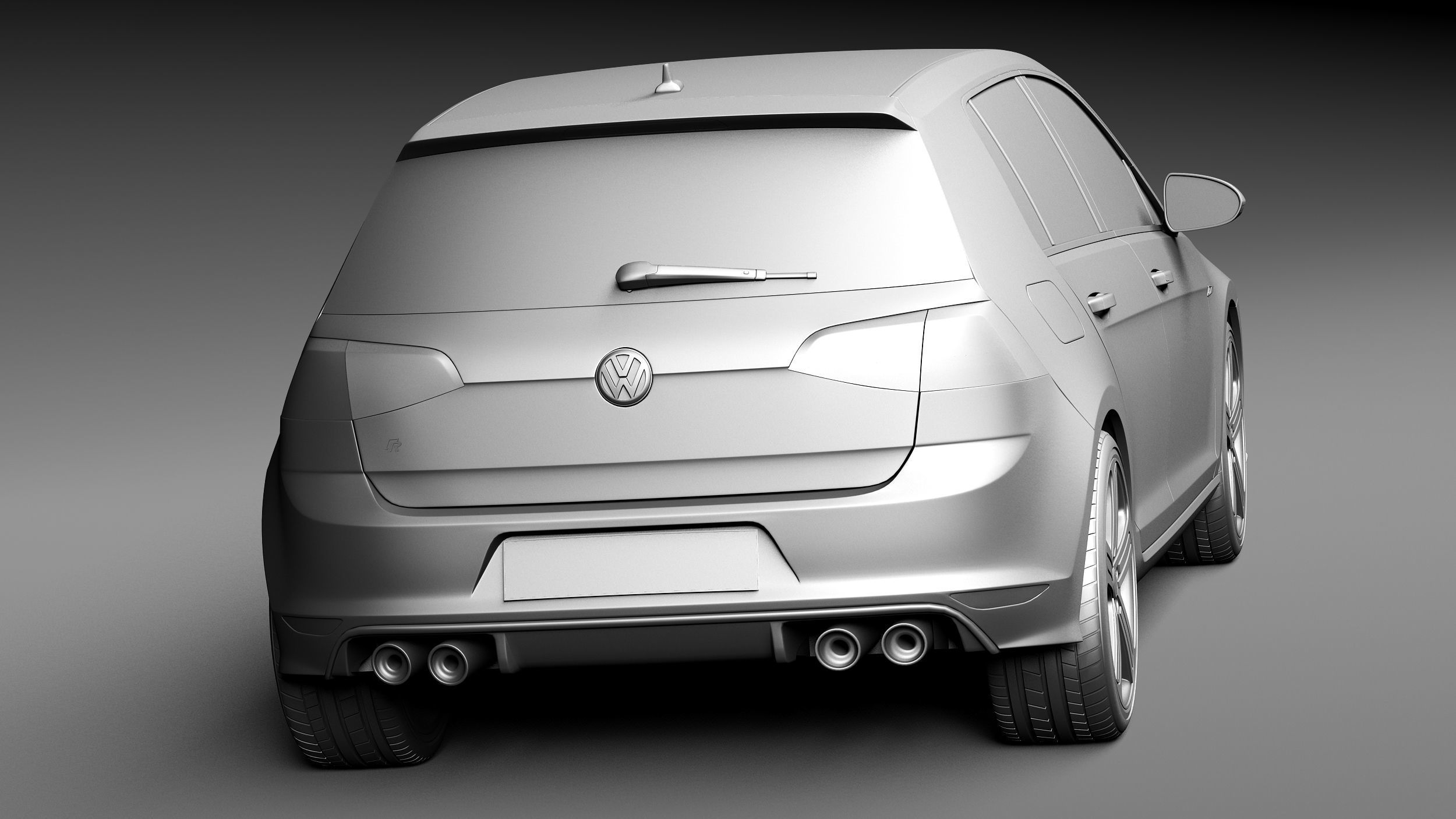 Volkswagen Golf VII R 5-door 2015 3D model_17