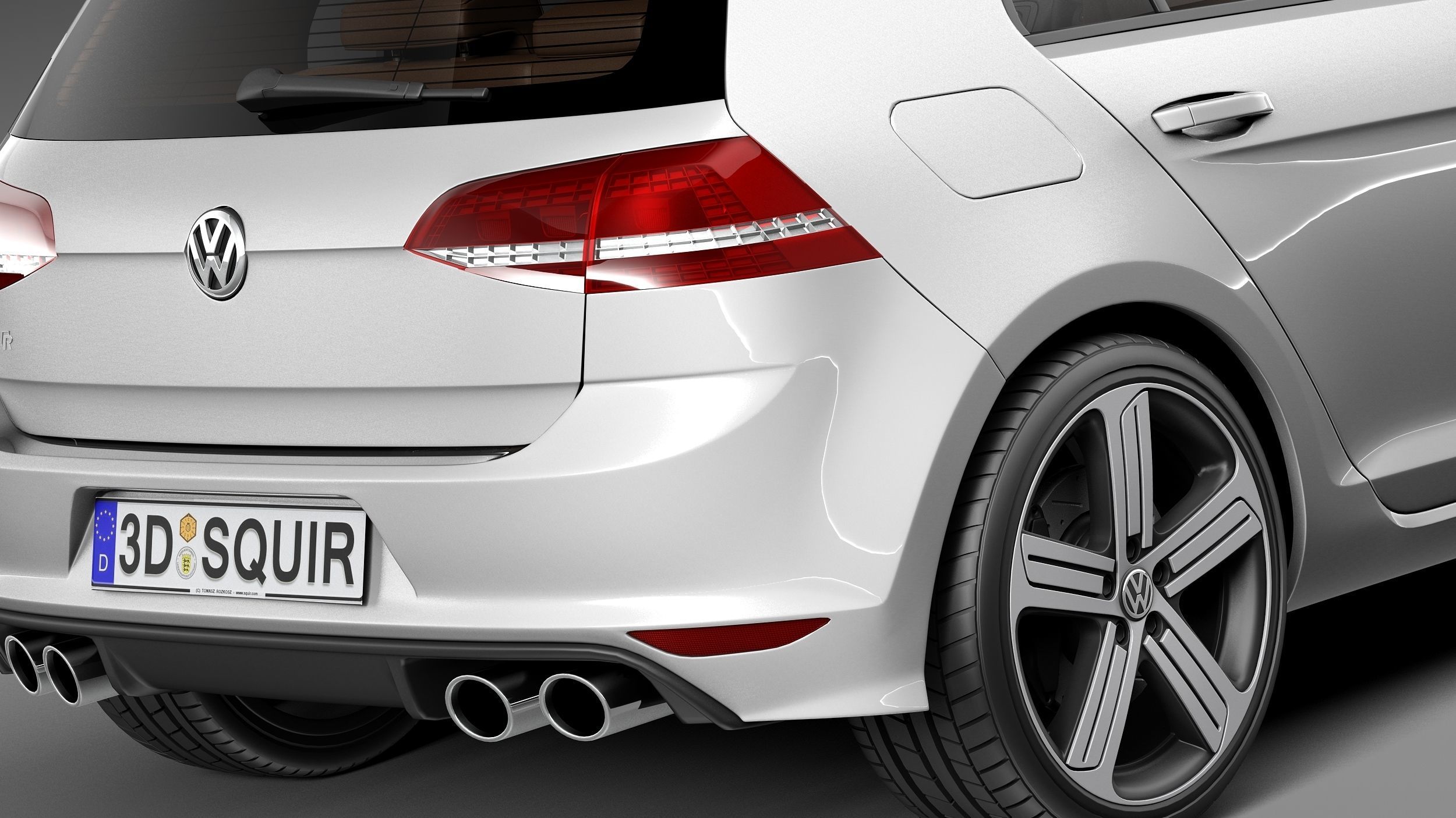 Volkswagen Golf VII R 5-door 2015 3D model_3