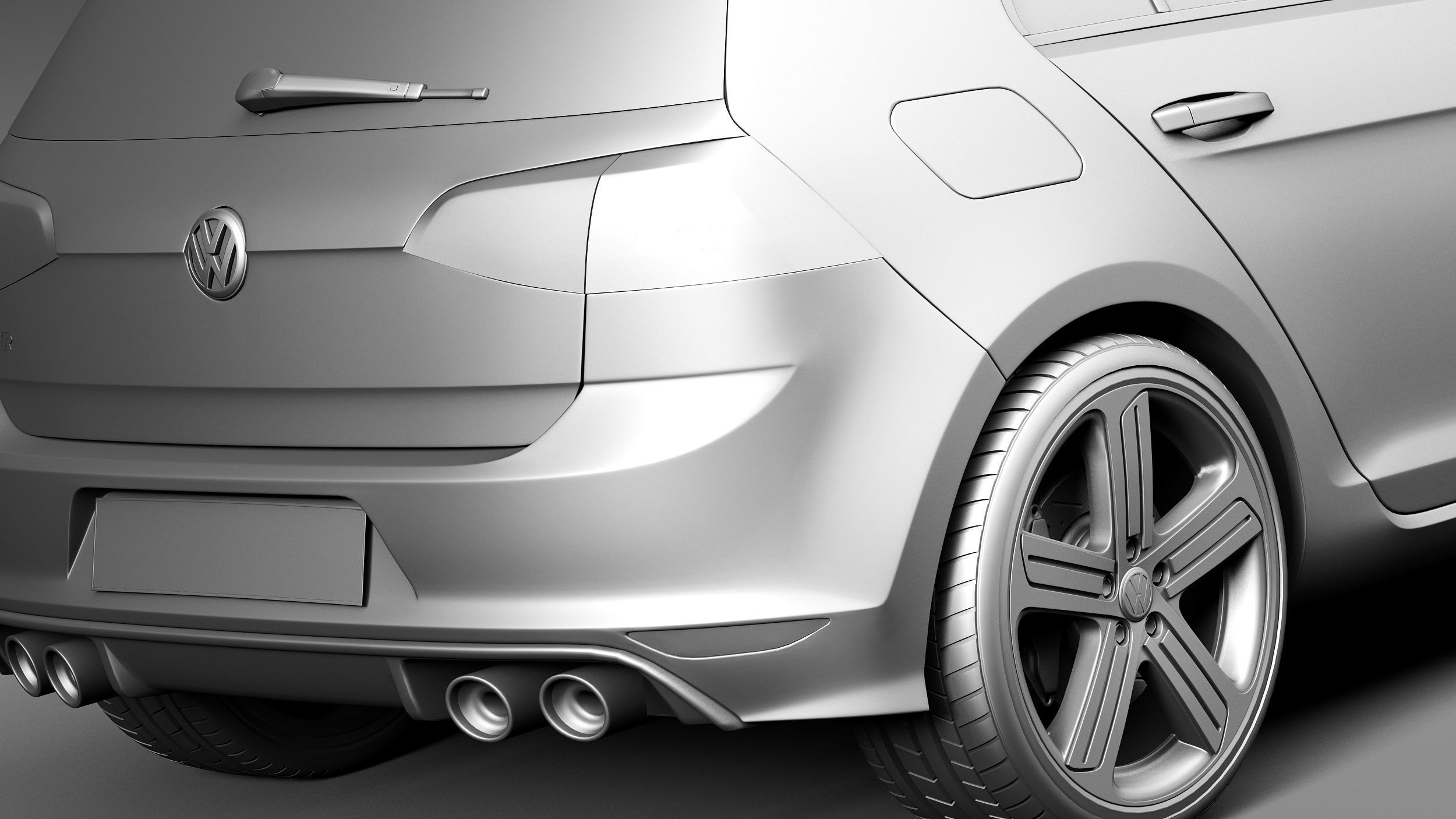 Volkswagen Golf VII R 5-door 2015 3D model_15