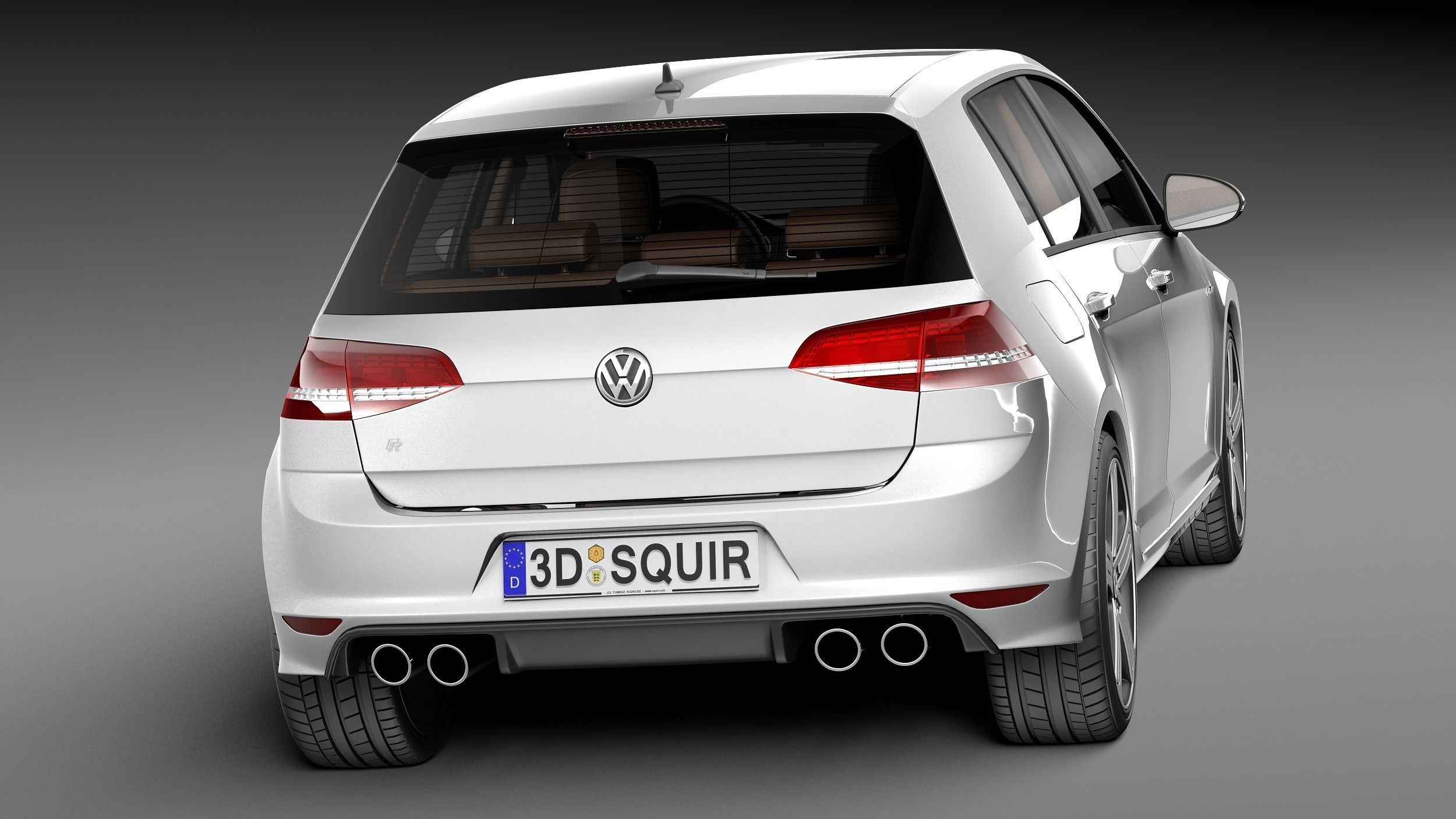 Volkswagen Golf VII R 5-door 2015 3D model_5