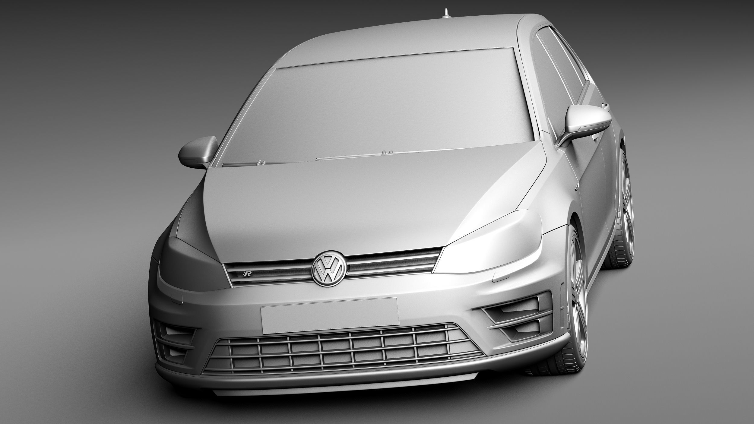 Volkswagen Golf VII R 5-door 2015 3D model_13