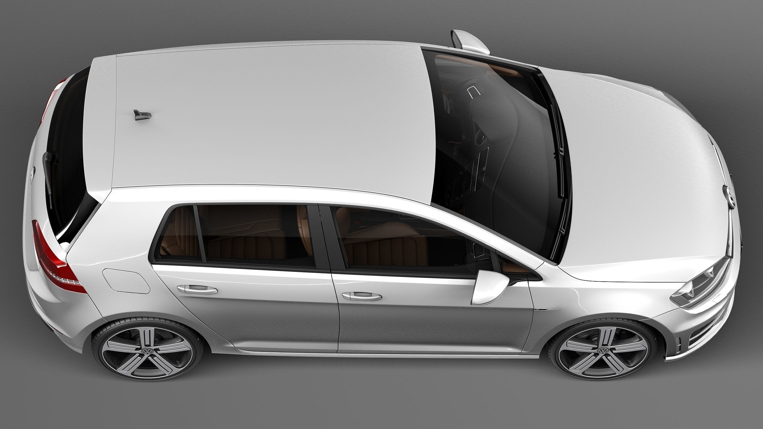 Volkswagen Golf VII R 5-door 2015 3D model_7