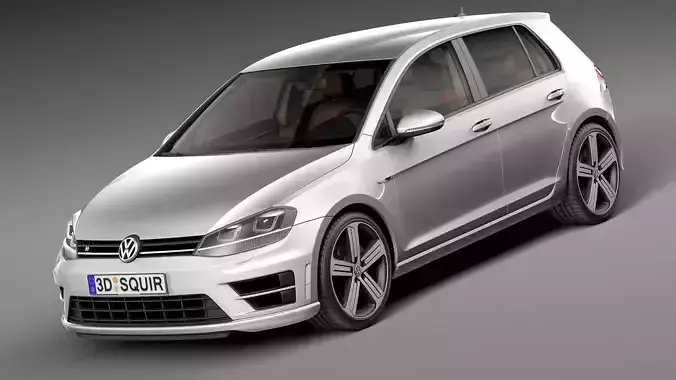Volkswagen Golf VII R 5-door 2015 3D model